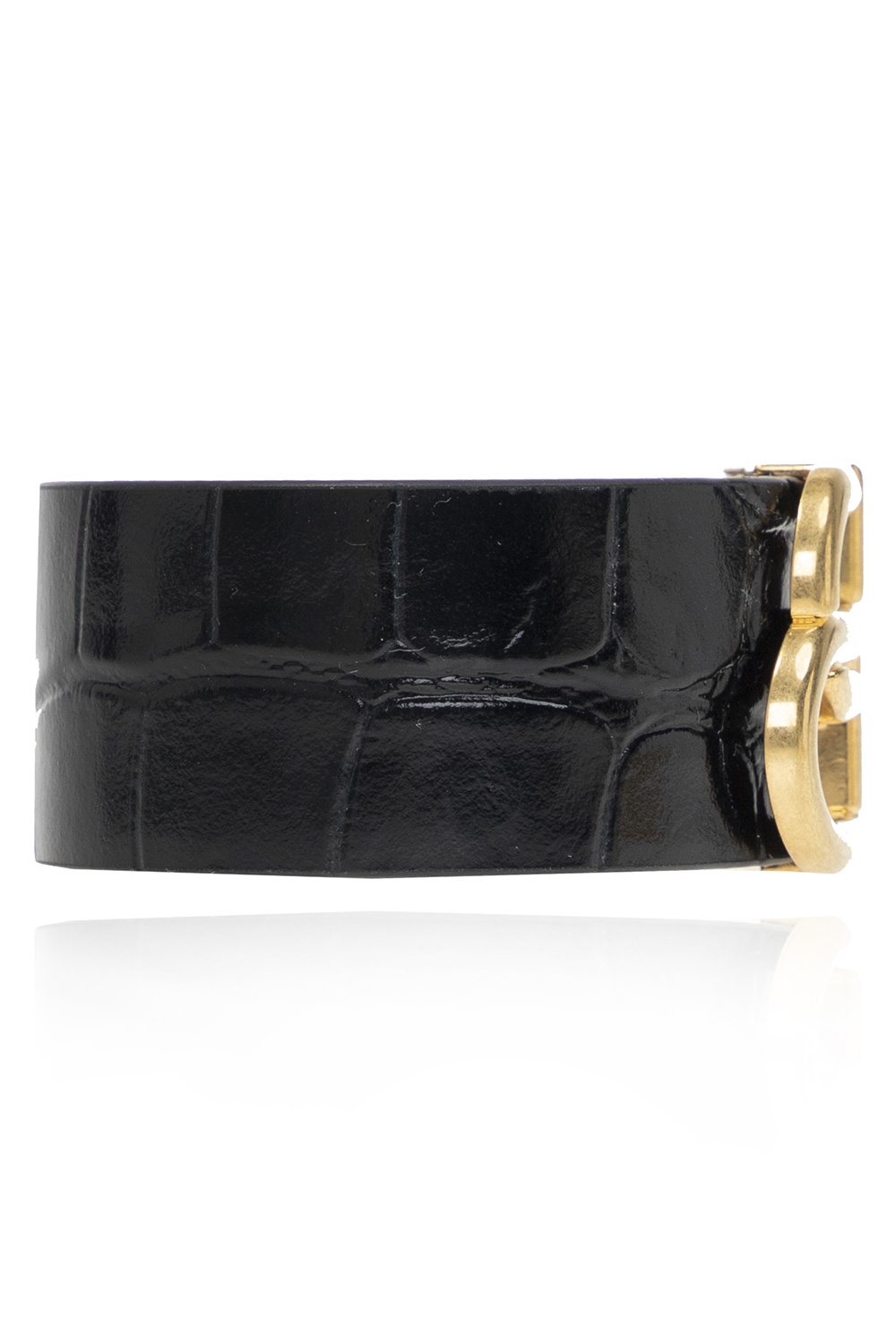 Balenciaga Leather bracelet with logo